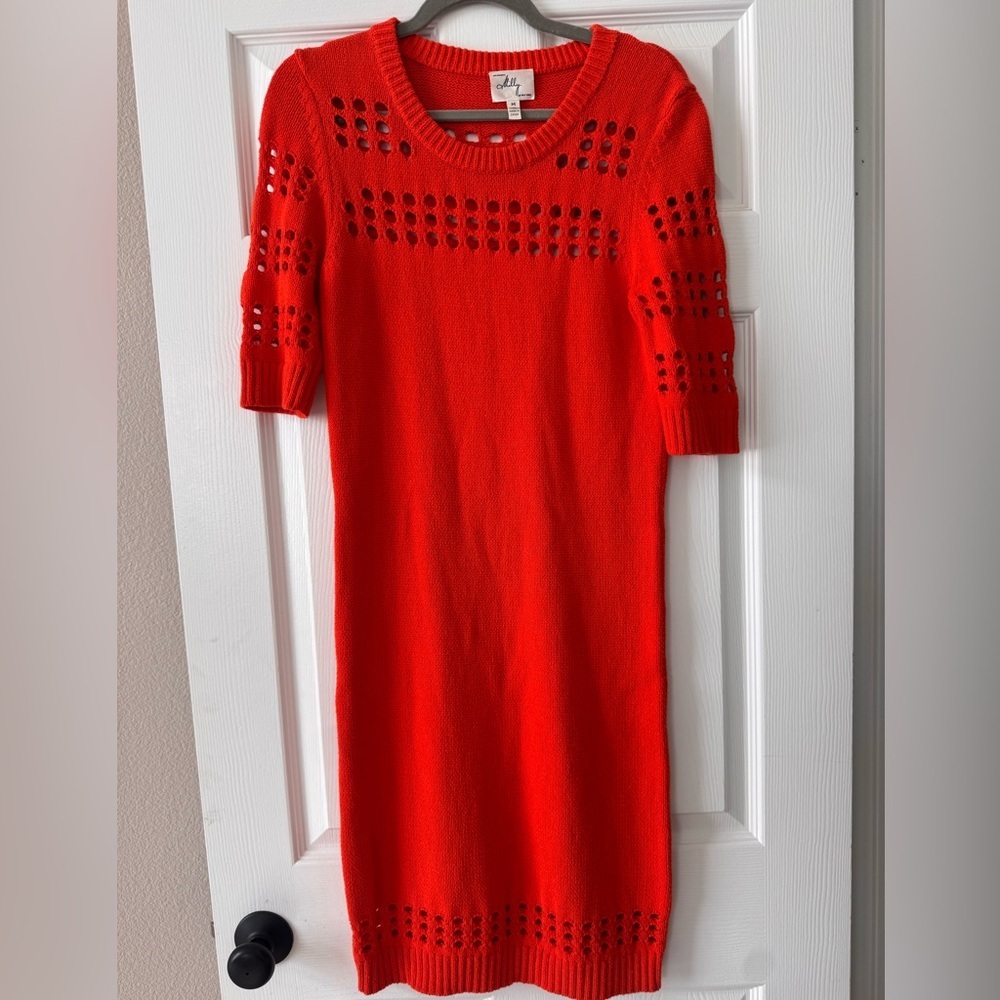 Milly orange sweater dress size M
